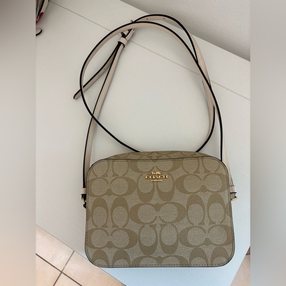 Coach Handbags - Coach Mini Jamie Signature Canvas Crossbody Bag
